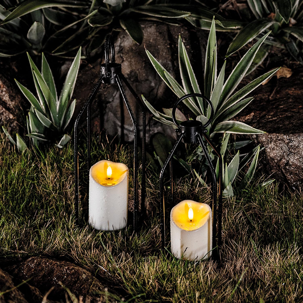 Outdoor Waterproof Flameless Candles, LED Candle with Remote, 3Pcs