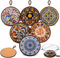 6.7" Trivets for Hot Dishes, Pots and Pans, Heat Resistant - Set of 6