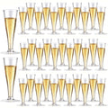 200 Pack Plastic Champagne Flutes Disposable Wine Glasses, 4.5 Oz Clear Mimosa Glasses Cocktail Cups for New Year Eve