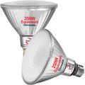 Full Glass PAR38 Outdoor Flood Light, 250W Equivalent, 5000K, 2-Pack | Best-in-Class 3300 Lumens, Full Glass Outdoor
