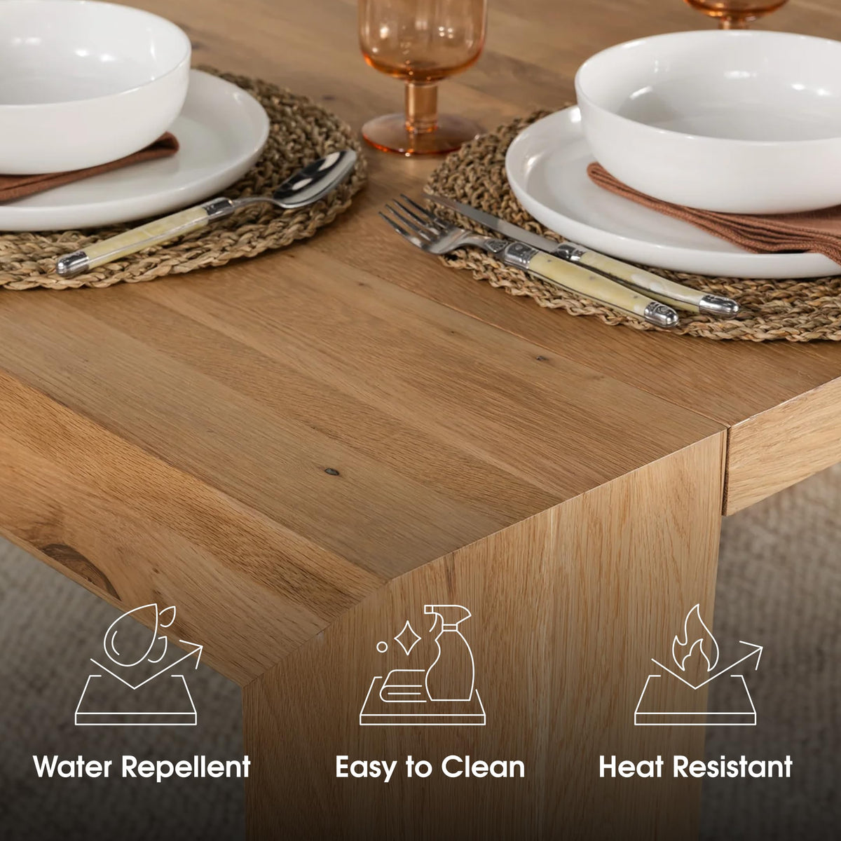 Solid Wood Extendable Dining Table with 2 Benches, Seats 2-12, Expandable Table, Space-Saving Furniture, Expandable