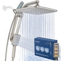 High Pressure Filtered Shower Head with Handheld Combo, Nickel