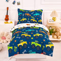 Car Toddler Boy Bedding Set Blue, 4 Pieces
