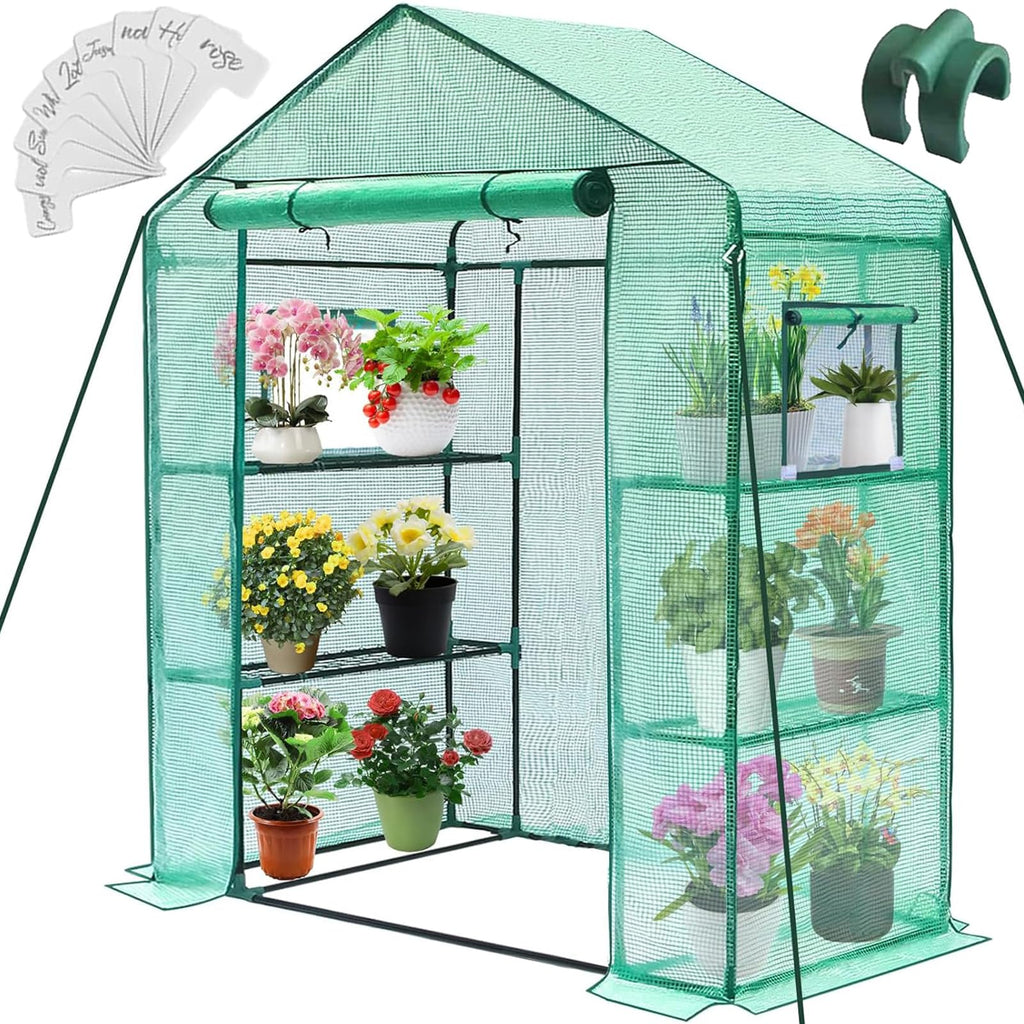 Greenhouse, 28 x 57 x 76'' Walk in Greenhouses for Outdoors Indoor