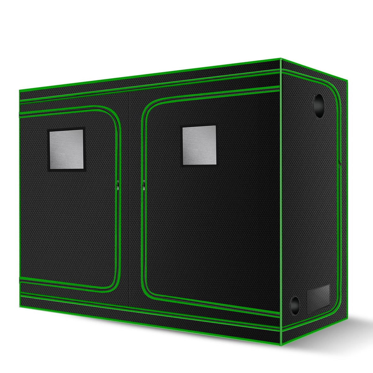 4x8 Grow Tent, 96"x48"x80" High Reflective 600D Diamond Mylar Canvas with Observation Window and Floor Tray for