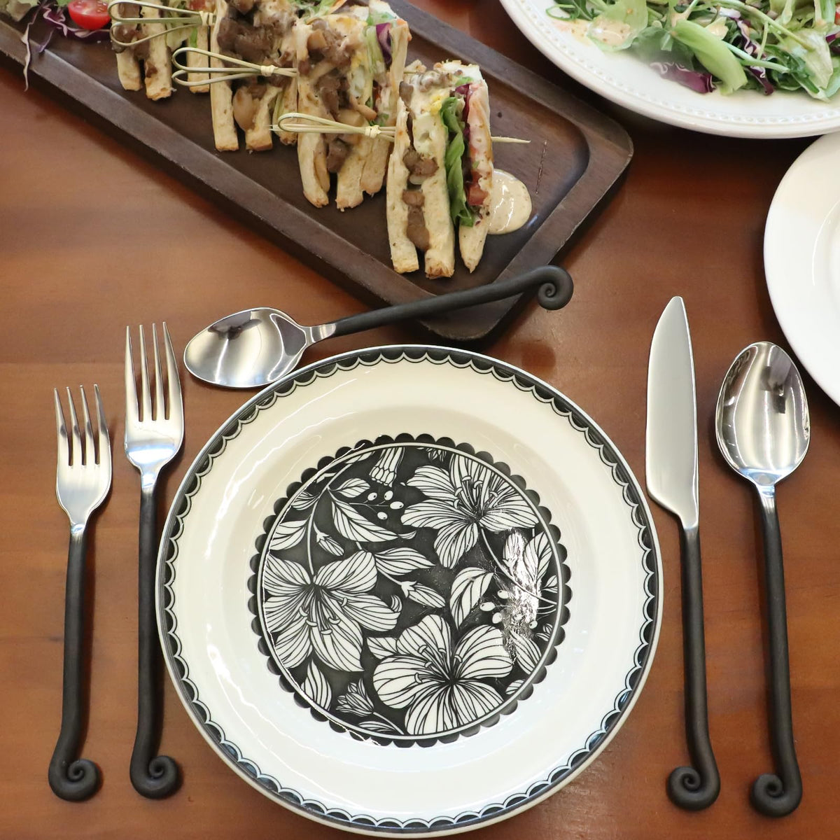 Silverware Set Musical Note Handle 60-Piece 18/10 Stainless Steel for 12
