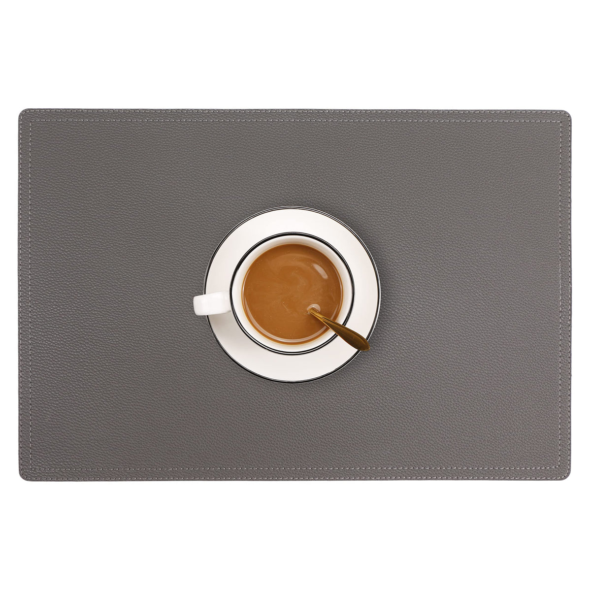 Set of 8 Faux Leather Placemats, PU Table Mats, Waterproof, Stain Resistant, Heat Resistant, Non-Slip Easy to Clean