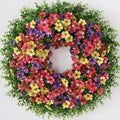 26" Artificial Eucalyptus Silk Flower Wreath for Front Door(Mixed Color)
