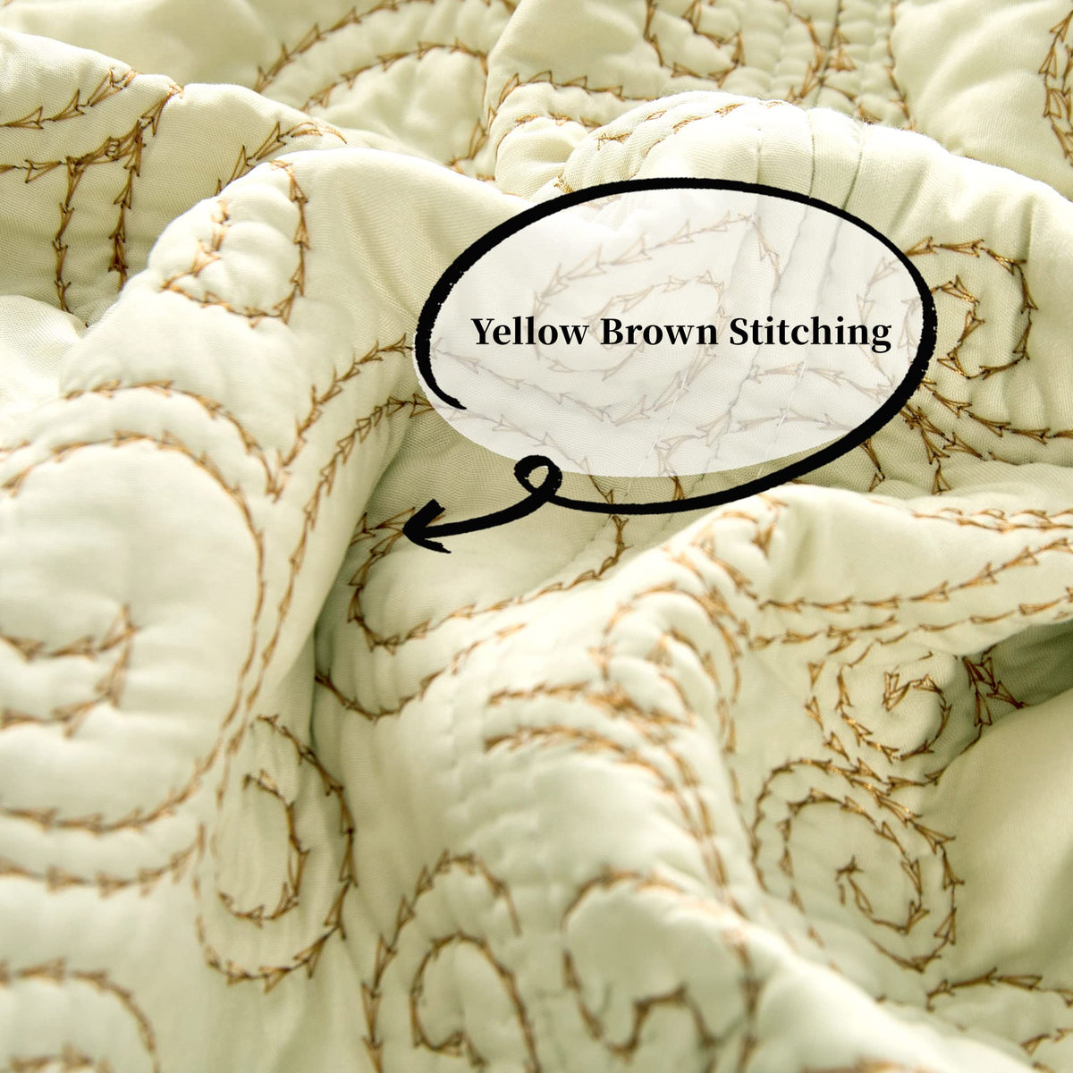 Quilt Bedspread 4 Piece Bedding Set 90" x 90" Elegant Antique Classy Damask Embroidery with Scallop Edges