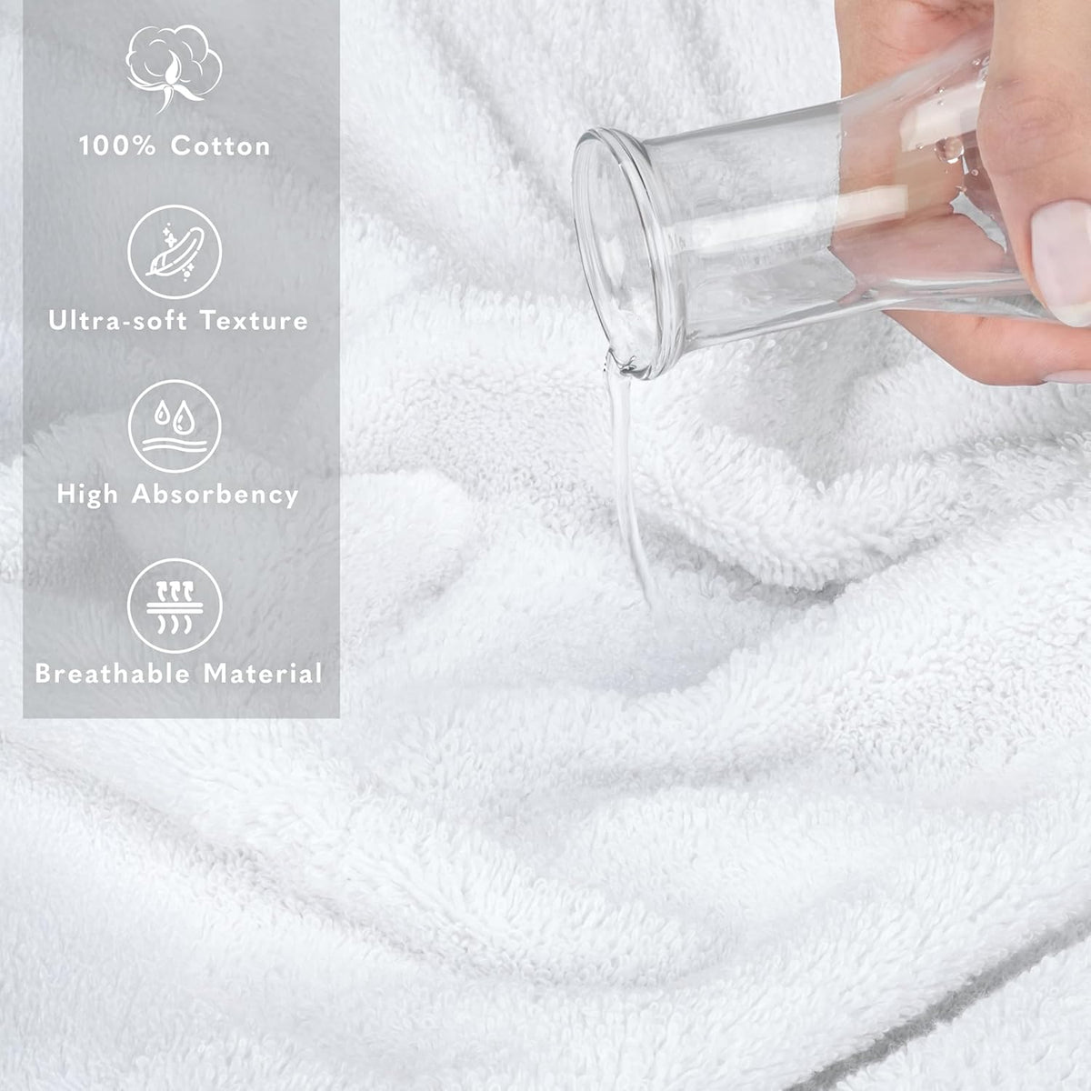 Soft Linen 100% Cotton Luxury Turkish Towels, 40x80 XL Bath Sheet | Soft Absorbent Quick Dry OEKO Tex Standard 100