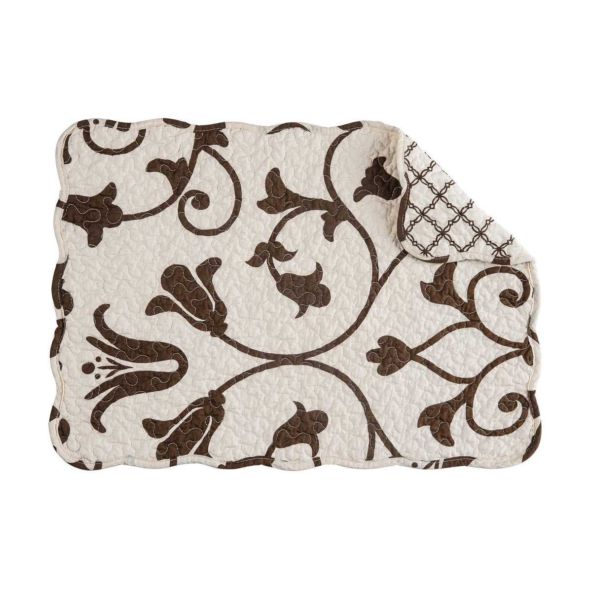 Sophia Vintage 100% Cotton Quilted Set of 6 Placemats 13" x 19"