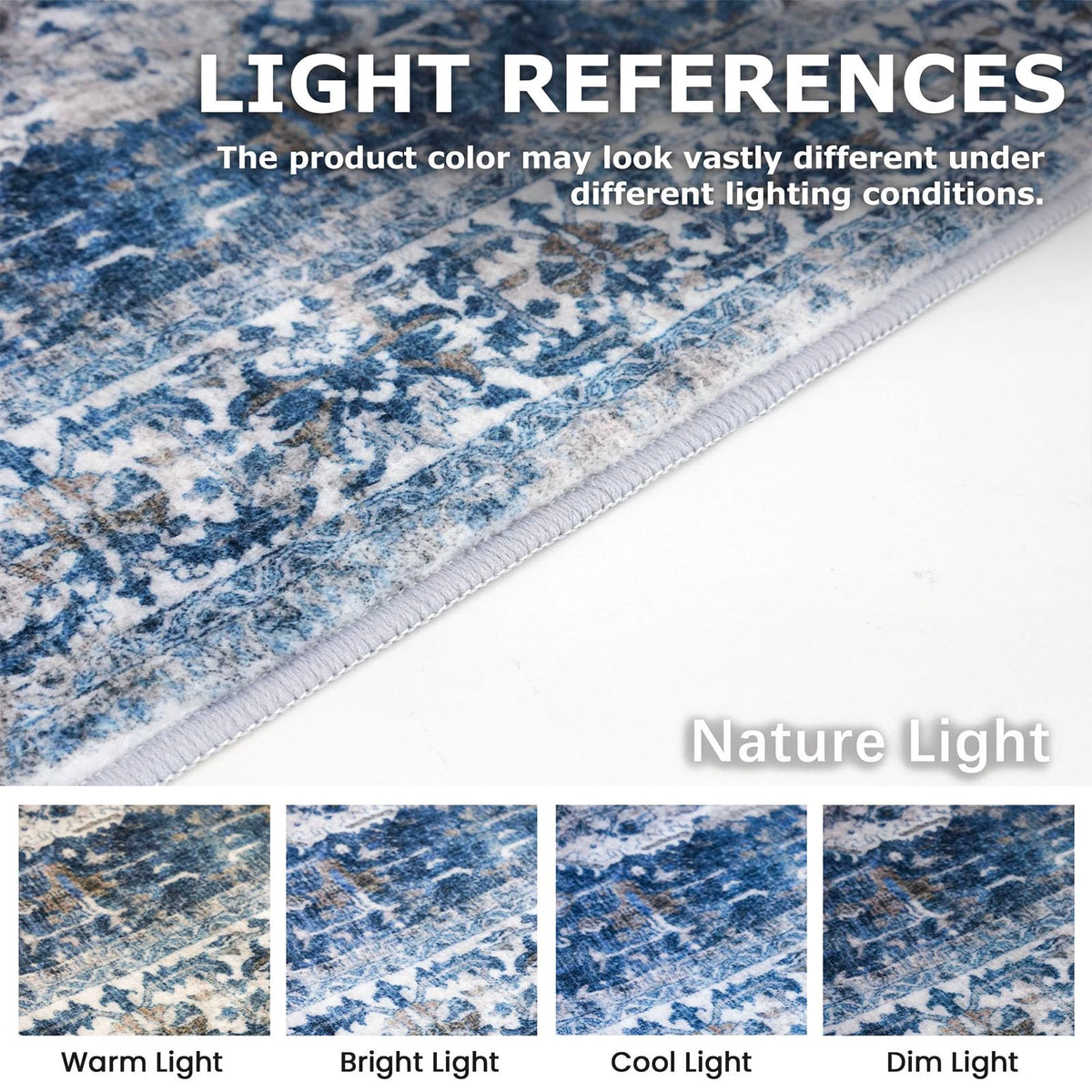 Runners s Extra Long Washable Kitchen Runner Rug Boho Runner Rug Indoor Blue Printed Oriental Faux Wool Stair