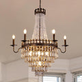 13-Light Bronze French Empire Crystal Chandelier for Dining and Great Rooms