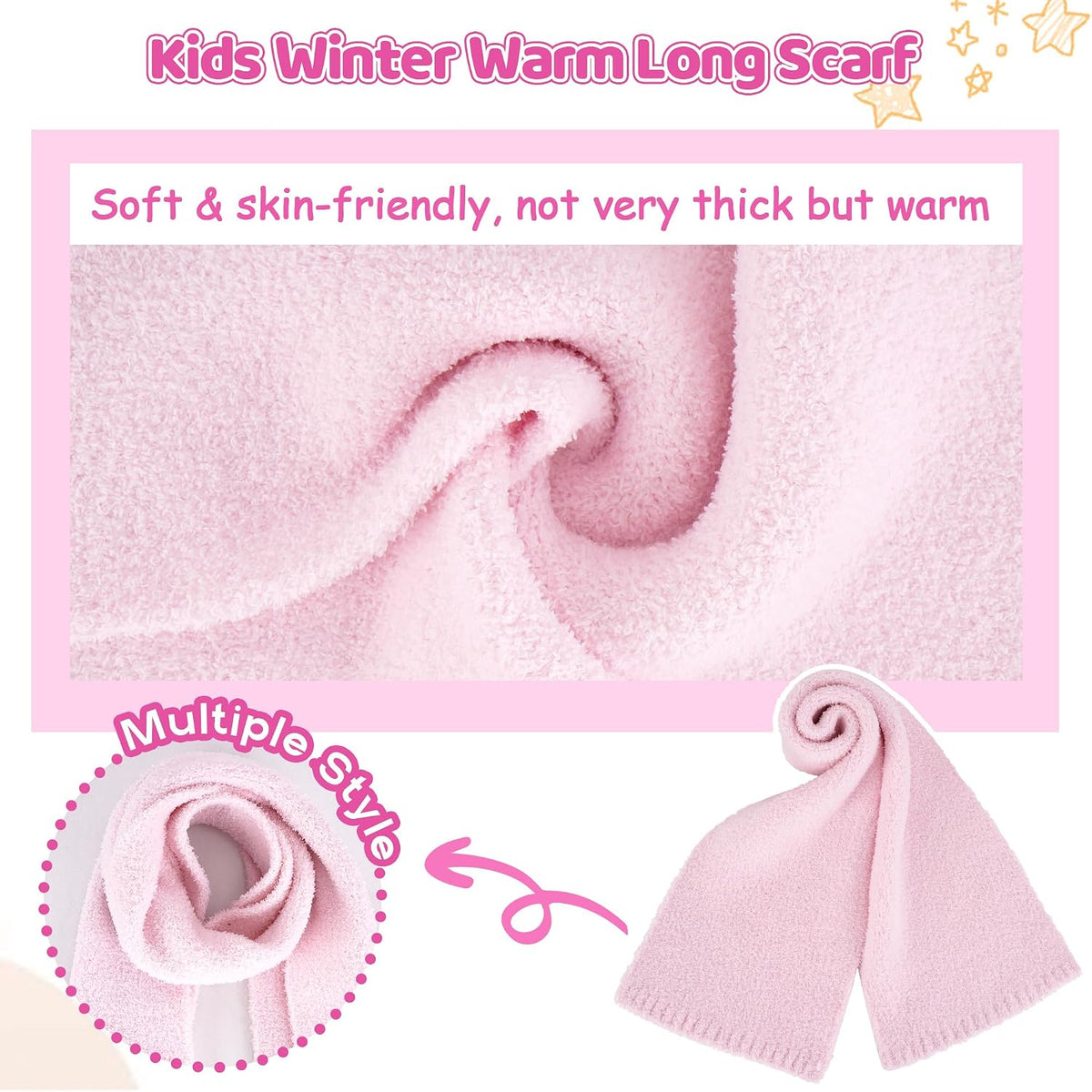 Toddler Kids Winter Hats Mittens Gloves Scarf Set Age 0-4