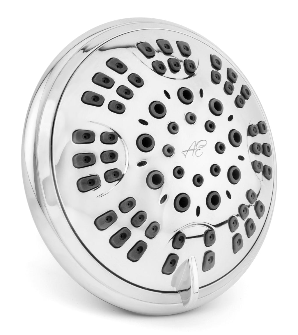 6 Function Luxury Shower Head - 1.8 GPM - Polished Chrome