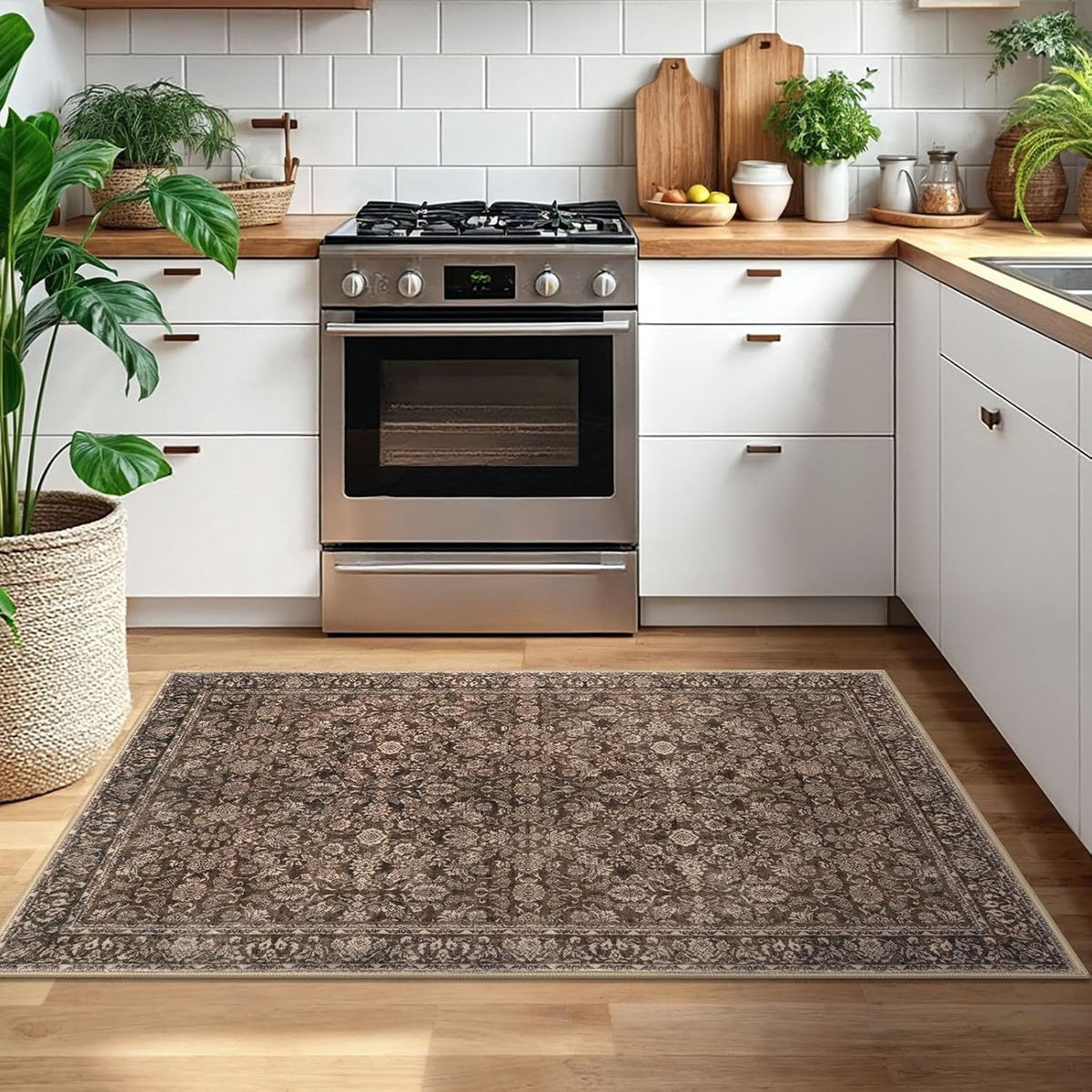 Washable Area Rug Non Slip Door Mat Indoor Bedside