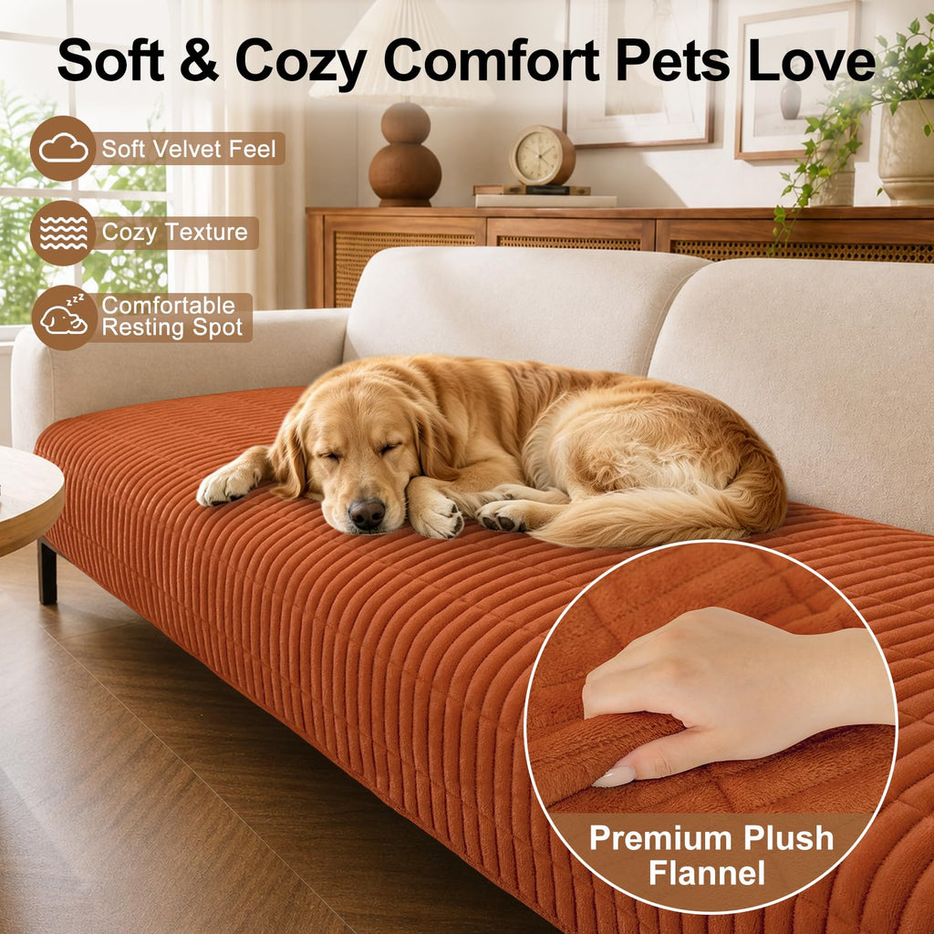 Couch Covers for Dogs, Non Slip Plush Washable Sofa Cover for Pets