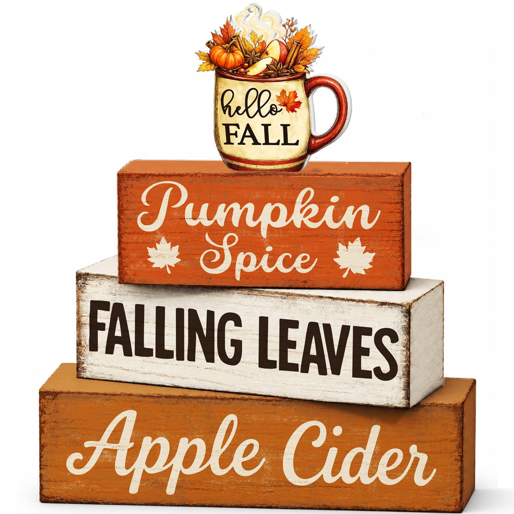 Fall Decorations, Thanksgiving Table Decor Maple Leaf Wooden Sign