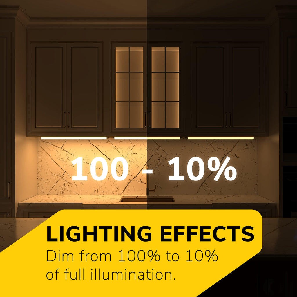 Hardwired Only LED Under Cabinet Light, 3-CCT Selectable