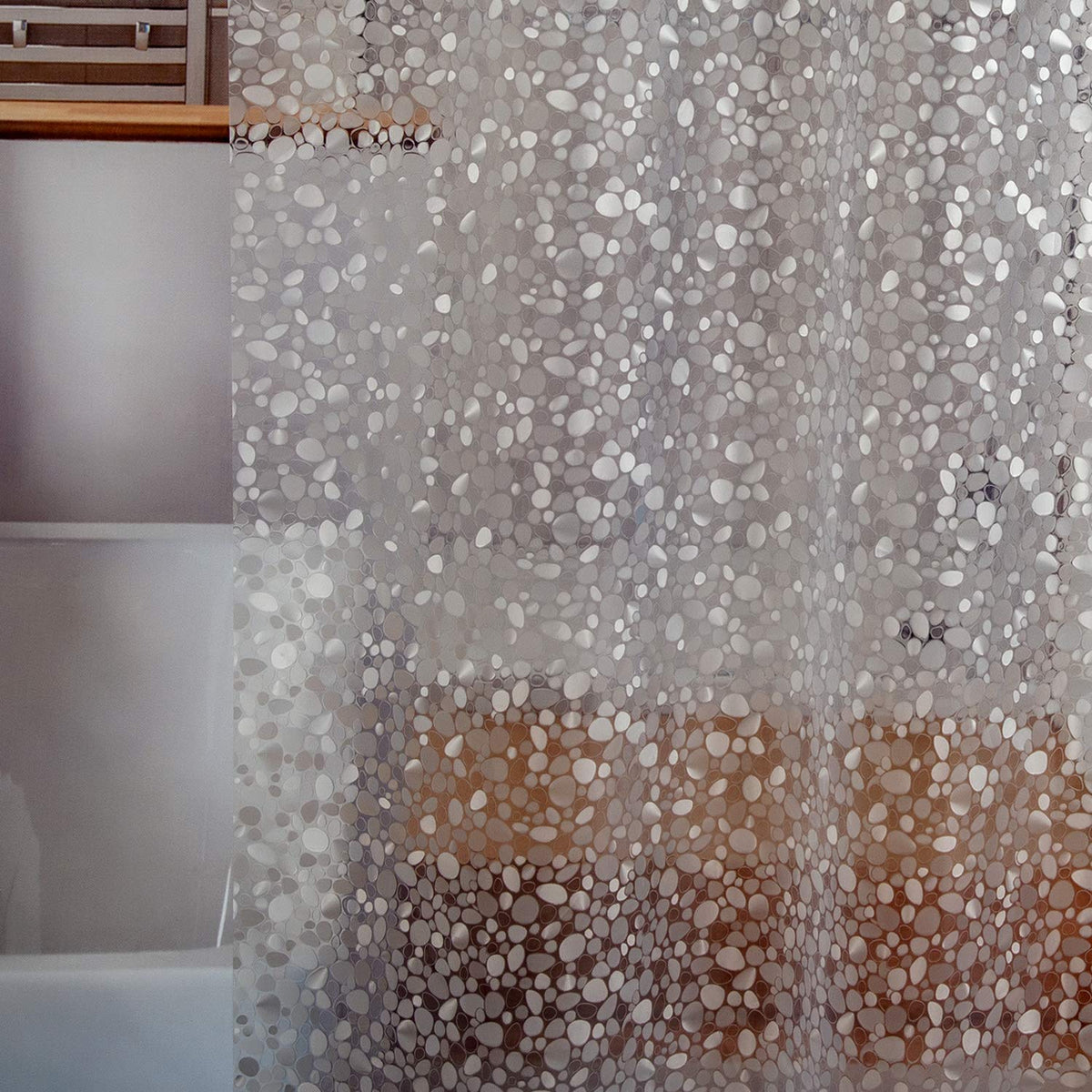 Extra Long Shower Curtain Liner, Heavyweight Liner with Magnets and Rust-Proof Metal Grommets, Waterproof Shower