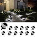 Solar Pathway Lights Outdoor, 12 Pack 12H Flat Walkway Lights