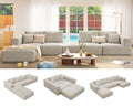 150" Oversized Boneless Couch Modular Sectional Sofa