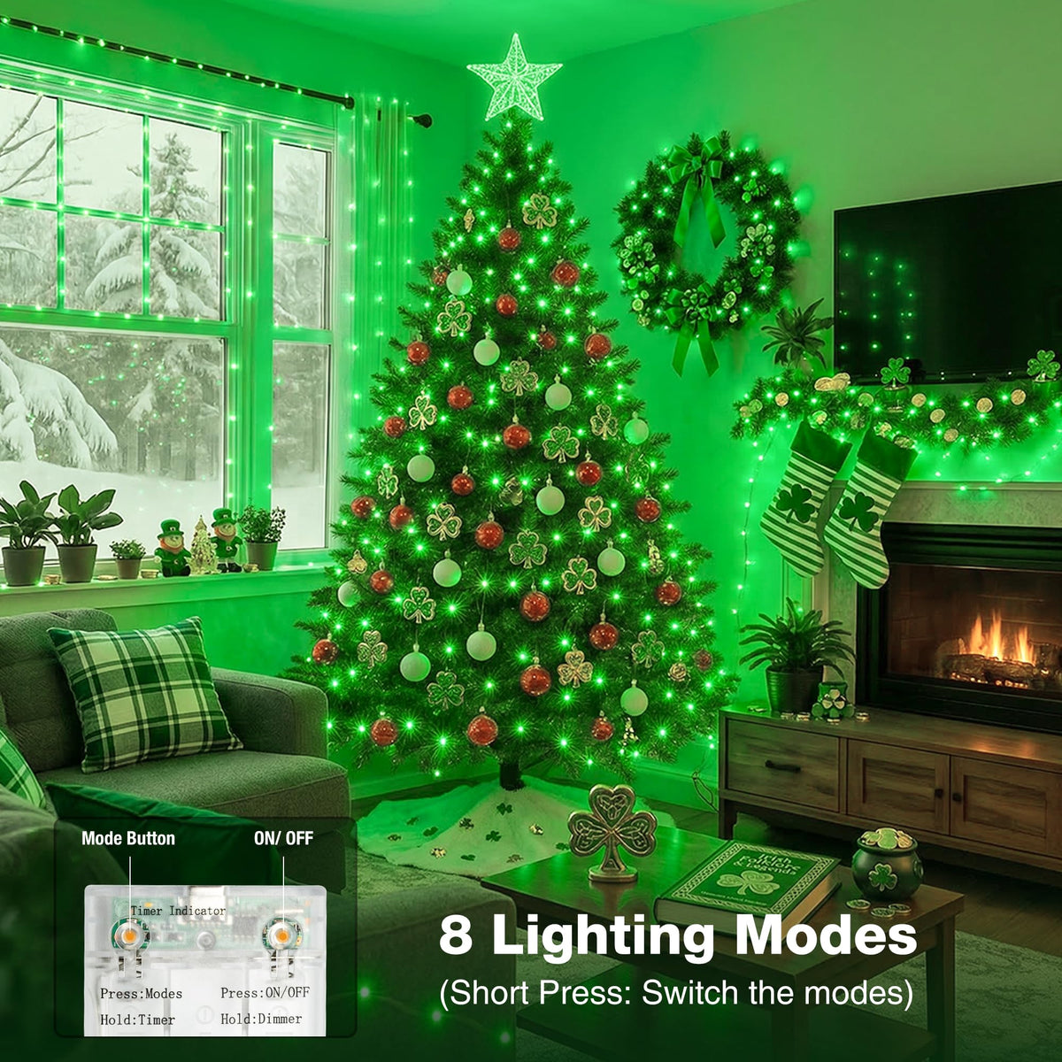 6 Pack 16FT 50 LED Fairy Lights with Timer, 8 Modes USB Mini Twinkle Light Battery Operated, Small String Lights for