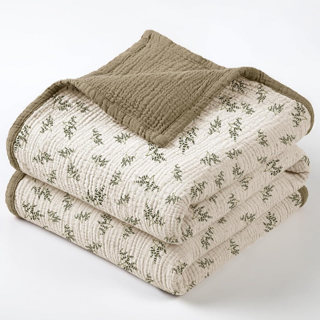Muslin Baby Blanket for Unisex: Cotton Toddler Blanket for Daycare