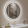 32" Round LED Mirror,Circle Bathroom Mirror with Lights