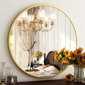 24 Inch Round Mirror Gold Circle Bathroom Mirror