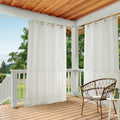 Cabana Solid Heavyweight Indoor Outdoor Curtains, Light Filtering Opacity with Grommet Top, Water Repellent, 2-Pack