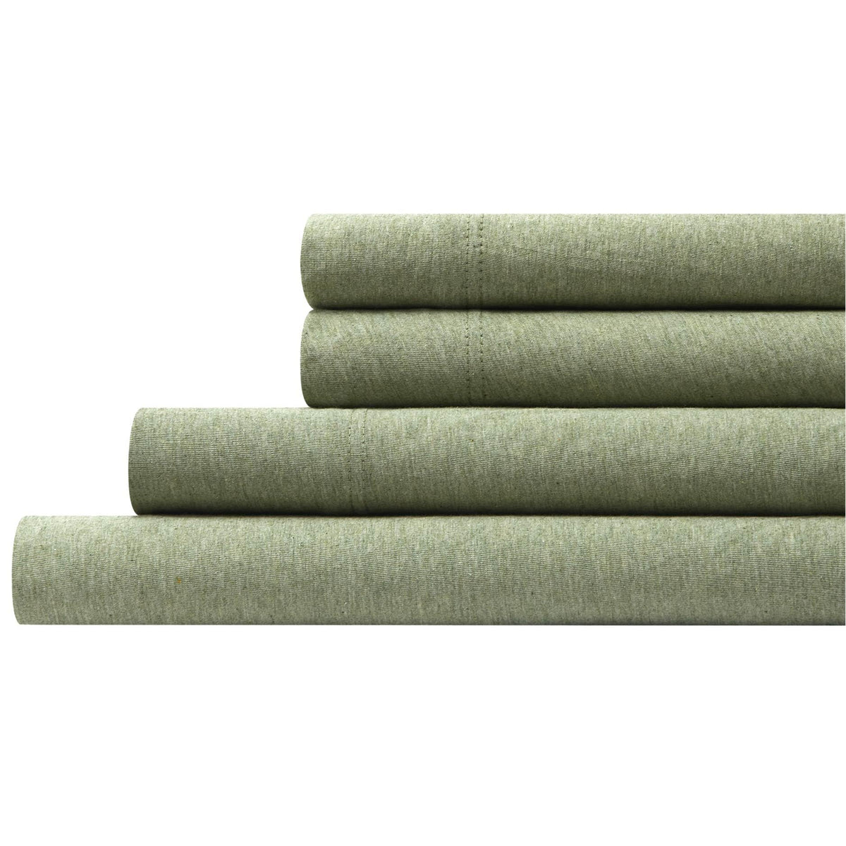 Super Soft Jersey Knit Sheet Set, 4 Piece Bed Sheets, Cotton Rich Jersey Sheets, Fits Mattresses up to 18" Deep