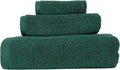 3PC Turkish Cotton Bath Towel Set, Silver-Infused (Green) | Plush 700 GSM set includes 58x30" bath towel, 30x16" hand