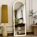 20"x56" Arched Full Length Mirror LED Lighted Floor Standing Mirror
