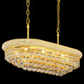 French Empire Crystal Chandelier, Cascading Crystal Fixture for Formal Dining