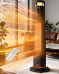 34'' Space Heaters for Indoor Use, 1500W Electric Heaters, 24H Timer
