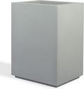 Cozumel Modern Outdoor/Indoor Column Planter - 23" x 18" x 30" H - Lightweight Weather Resistant Stone-Look Resin