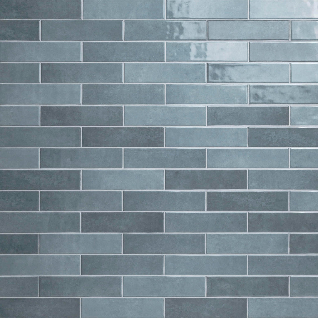 Ceramic Subway Wall Tile | Hoku Caspian Blue | 3" x 12"