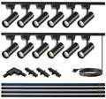 Plug in LED Track Light Kit H Type Ceiling Spotlight Fixture