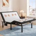 T600 Adjustable Bed Base with Massage & Remote, Ergonomic Adjustable Bed Frame Full Size with Head & Foot Incline
