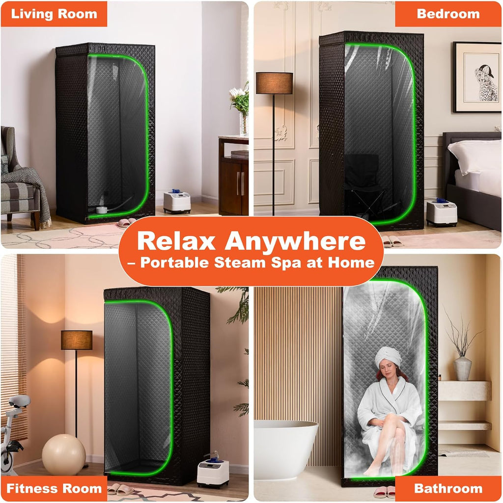 Portable Full-Body Steam Sauna Tent for Home