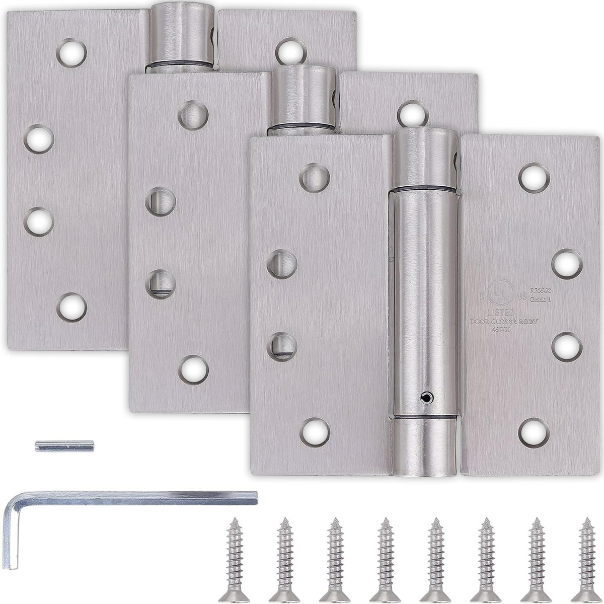 4"x4" Self Closing Door Hinges, 3 Pack