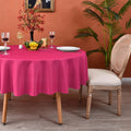 Hot Pink Round Tablecloth 108 Inch Water Resistant Table Cloth