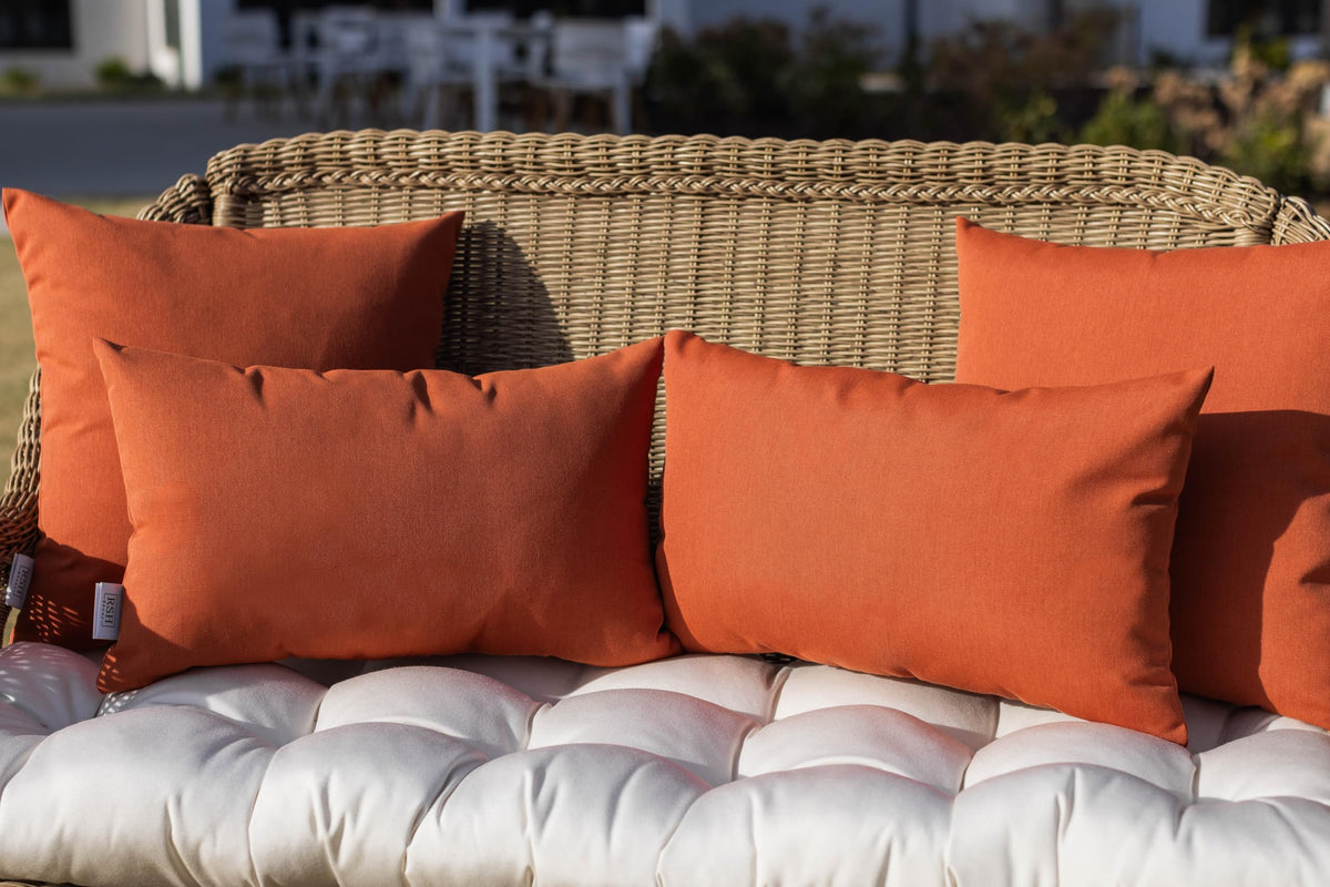 Sunbrella Square Throw Pillows Set of 2 | 20" x 20" | Water and Fade-Resistant Performance Fabric | Outdoor Pillow