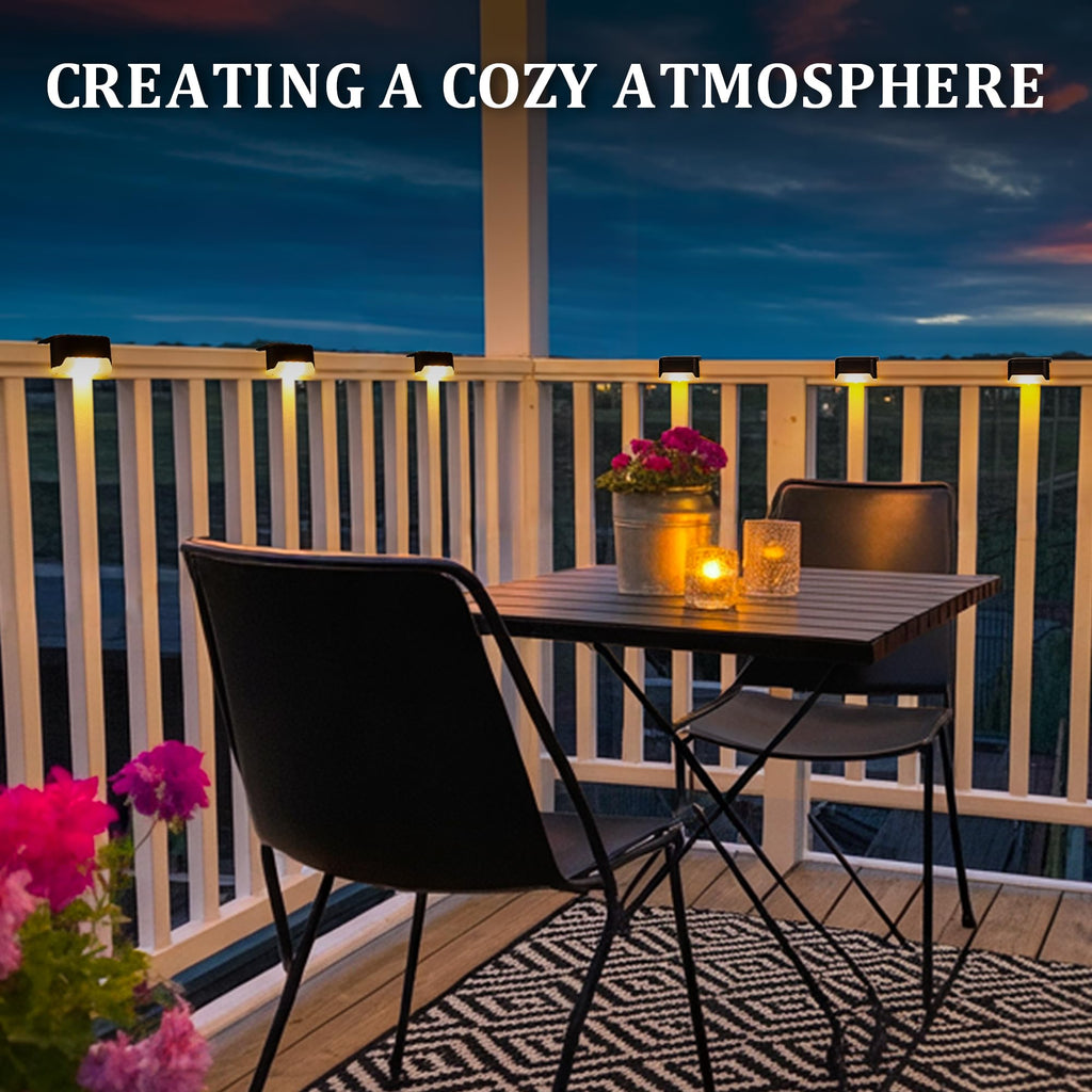 Solar Deck Lights Outdoor 20 Pack, Waterproof Led, Warm White