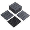 9Pack 12x12 Interlocking Composite Deck Tiles, Waterproof Composite Wood Outdoor Flooring for Patio & Balcony