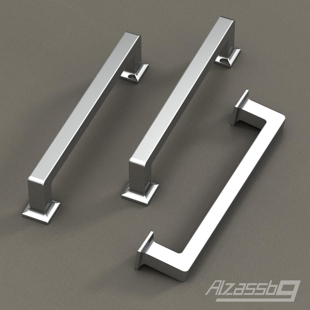 11-1/3" Polished Chrome Cabinet Pulls and Handles 6 Pack, AL3046CP