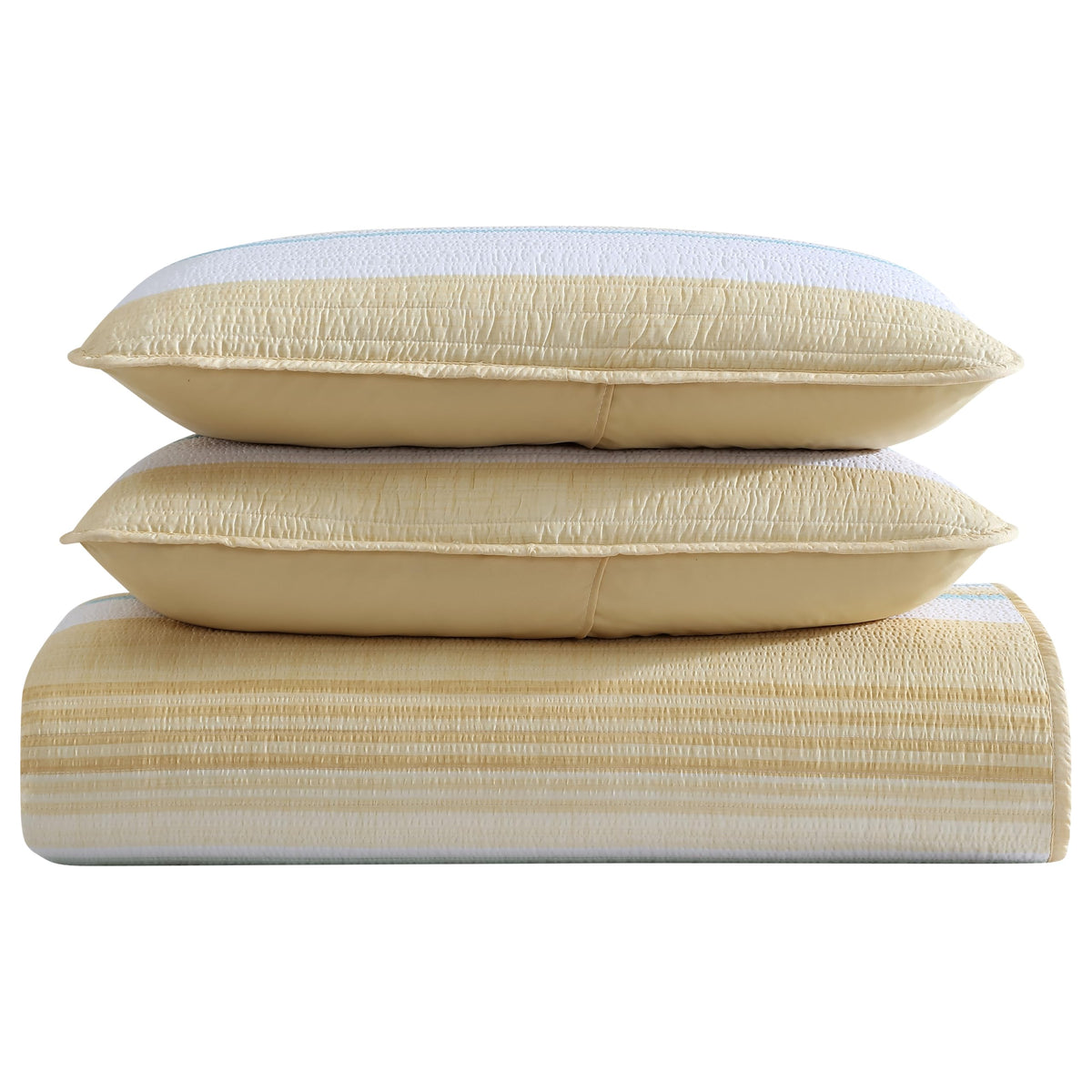 Coralinn Striped 3-Piece Lightweight Quilt Set
