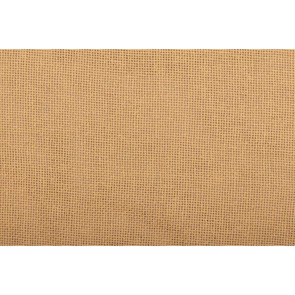 Burlap Natural Fringed Bed Skirt, 39" x 76" x 16