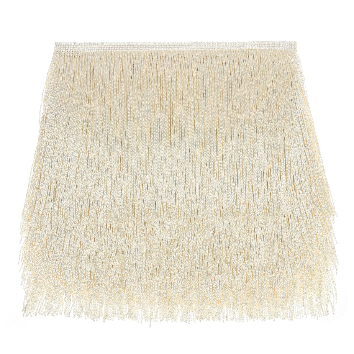 Sewing Fringe Trim for DIY Craft, Off White, 6 Inches Wide - 10 Yards